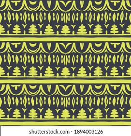 Patrón africano sin problemas. Alfombra étnica con chevrones. Ornamento vectorial tribal. Estilo azteca. Mosaico geométrico en la baldosa, majólica. Interior antiguo. Alfombra moderna. Impresión geográfica sobre textiles. Kente Cloth.