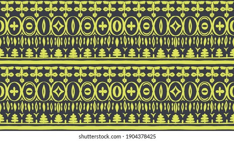 Seamless African pattern. Ethnic carpet with chevrons. Tribal vector ornament. Aztec style. Geometric mosaic on the tile, majolica. Ancient interior. Modern rug. Geo print on textile. Kente Cloth.