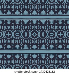 Seamless African pattern. Ethnic carpet with chevrons. Tribal vector ornament. Aztec style. Geometric mosaic on the tile, majolica. Ancient interior. Modern rug. Geo print on textile. Kente Cloth.