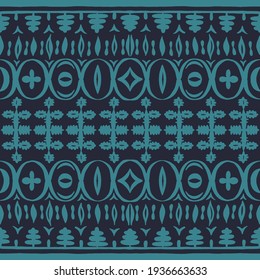 Seamless African pattern. Ethnic carpet with chevrons. Tribal vector ornament. Aztec style. Geometric mosaic on the tile, majolica. Ancient interior. Modern rug. Geo print on textile. Kente Cloth.