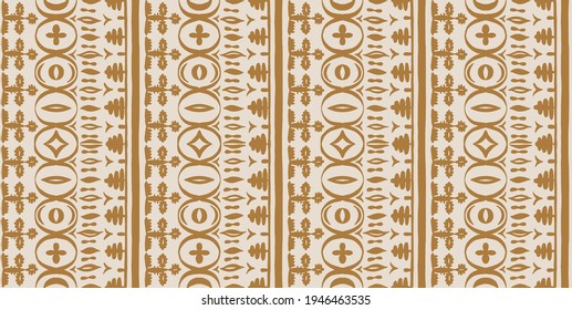 Seamless African pattern. Ethnic carpet with chevrons. Tribal vector ornament. Aztec style. Geometric mosaic on the tile, majolica. Ancient interior. Modern rug. Geo print on textile. Kente Cloth.