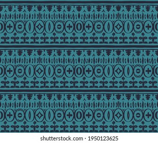 Seamless African pattern. Ethnic carpet with chevrons. Tribal vector ornament. Aztec style. Geometric mosaic on the tile, majolica. Ancient interior. Modern rug. Geo print on textile. Kente Cloth.