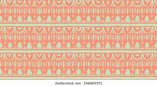 Seamless African pattern. Ethnic carpet with chevrons. Tribal vector ornament. Aztec style. Geometric mosaic on the tile, majolica. Ancient interior. Modern rug. Geo print on textile. Kente Cloth.