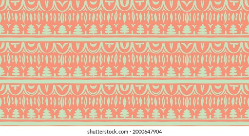 Seamless African pattern. Ethnic carpet with chevrons. Tribal vector ornament. Aztec style. Geometric mosaic on the tile, majolica. Ancient interior. Modern rug. Geo print on textile. Kente Cloth.