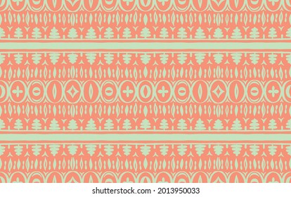 Seamless African pattern. Ethnic carpet with chevrons. Tribal vector ornament. Aztec style. Geometric mosaic on the tile, majolica. Ancient interior. Modern rug. Geo print on textile. Kente Cloth.