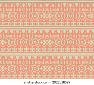 Seamless African pattern. Ethnic carpet with chevrons. Tribal vector ornament. Aztec style. Geometric mosaic on the tile, majolica. Ancient interior. Modern rug. Geo print on textile. Kente Cloth.