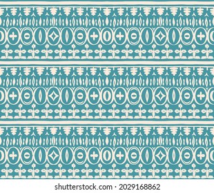 Nahtloses afrikanisches Muster. Ethnischer Teppich mit Chevronen. Stammesvektorschmuck. Aztec-Stil. Geometrisches Mosaik auf der Kachel, Majolika. Altes Interieur. Moderner Teppich. Geodruck auf Textilien. Kente Tuch.
