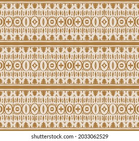 Seamless African pattern. Ethnic carpet with chevrons. Tribal vector ornament. Aztec style. Geometric mosaic on the tile, majolica. Ancient interior. Modern rug. Geo print on textile. Kente Cloth.