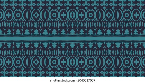 Nahtloses afrikanisches Muster. Ethnischer Teppich mit Chevronen. Stammesvektorschmuck. Aztec-Stil. Geometrisches Mosaik auf der Kachel, Majolika. Altes Interieur. Moderner Teppich. Geodruck auf Textilien. Kente Tuch.