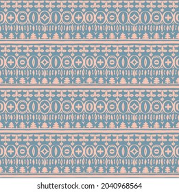 Seamless African pattern. Ethnic carpet with chevrons. Tribal vector ornament. Aztec style. Geometric mosaic on the tile, majolica. Ancient interior. Modern rug. Geo print on textile. Kente Cloth.