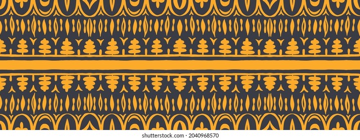 Seamless African pattern. Ethnic carpet with chevrons. Tribal vector ornament. Aztec style. Geometric mosaic on the tile, majolica. Ancient interior. Modern rug. Geo print on textile. Kente Cloth.