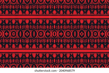 Nahtloses afrikanisches Muster. Ethnischer Teppich mit Chevronen. Stammesvektorschmuck. Aztec-Stil. Geometrisches Mosaik auf der Kachel, Majolika. Altes Interieur. Moderner Teppich. Geodruck auf Textilien. Kente Tuch.