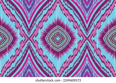 Nahtloses afrikanisches Muster. Ethnischer Teppich mit Chevronen. Aztec-Stil. Geometrisches Mosaik auf der Kachel, Majolika. Altes Interieur. Moderner Teppich. Geodruck auf Textilien. Stammesvektorschmuck. 