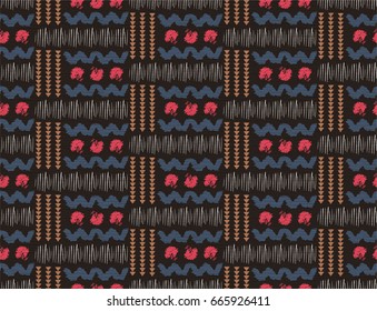 Seamless African pattern. Ethnic pattern on the carpet.