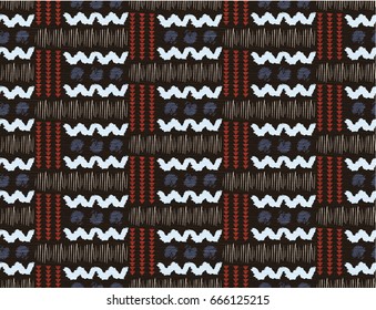 Seamless African pattern. Ethnic pattern on the carpet.