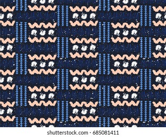 Seamless African pattern. Ethnic pattern on the carpet.