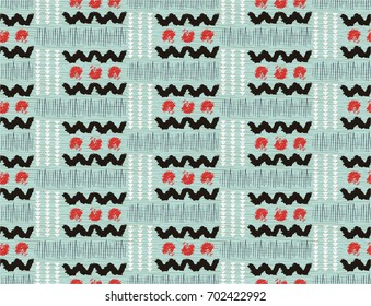 Seamless African pattern. Ethnic pattern on the carpet.