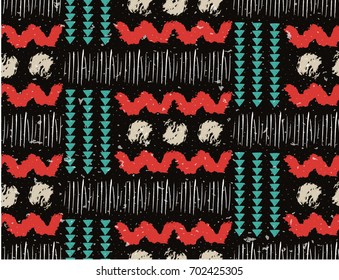 Seamless African pattern. Ethnic pattern on the carpet.