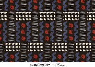 Seamless African pattern. Ethnic pattern on the carpet.