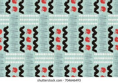 Seamless African pattern. Ethnic pattern on the carpet.