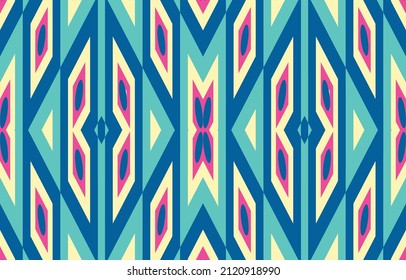 Seamless African pattern. Ethnic ornament on the carpet. Aztec style. Native american, indian southwest print. Design For wallpaper, fabric, cover, textile, weave, wrapping.