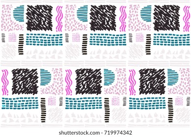 Seamless African pattern. Ethnic ornament on the carpet. Aztec style. Figure tribal embroidery. Indian, Mexican, folk pattern.
