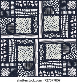 Seamless African pattern. Ethnic ornament on the carpet. Aztec style. Figure tribal embroidery. Indian, Mexican, folk pattern.