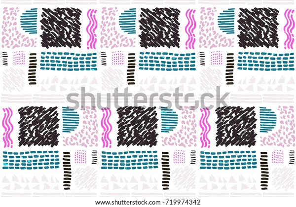 Seamless African pattern. Ethnic ornament on the\
carpet. Aztec style. Figure tribal embroidery. Indian, Mexican,\
folk pattern.