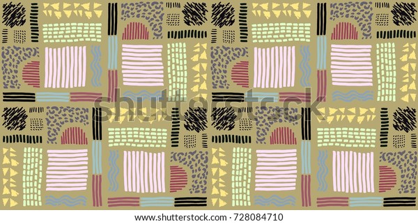 Seamless African pattern. Ethnic ornament on\
the carpet. Figure tribal embroidery.\
