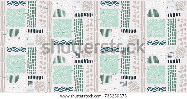 Seamless African pattern. Ethnic ornament on the\
carpet. Aztec style. Figure tribal embroidery. Indian, Mexican,\
folk pattern.