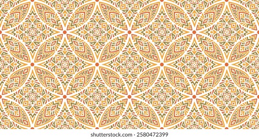 Seamless African pattern with leaf shield and diamond shape. Savanna tribal vector ornament. Hand drawn weave ethnic carpet. Modern geo print on textile. Ancient rug design for bohemian interior