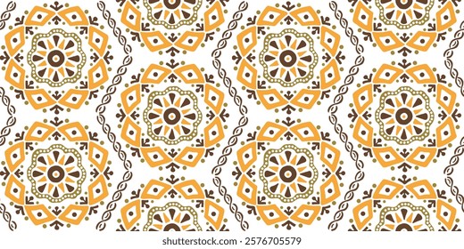 Seamless African pattern with rings and circles. Savanna tribal vector ornament. Hand drawn weave ethnic carpet. Modern geo print on textile. Ancient rug design for bohemian interior