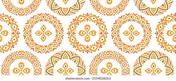 Seamless African pattern with rings. Savanna tribal vector ornament. Hand drawn weave ethnic carpet. Modern geo print on textile. Ancient rug design for bohemian interior