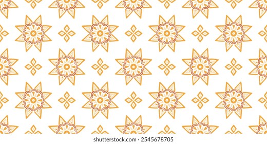 Seamless African pattern. Savanna tribal vector ornament. Hand drawn ethnic carpet with weave. Modern geo print on textile. Ancient rug design for bohemian interior.