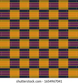 Seamless African Style Kente Cloth Fabric Pattern