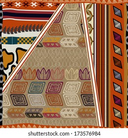 Seamless african texture 