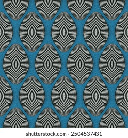Seamless African Wax Print fabric, Ethnic  shields ornament for your design, colorful tribal motifs, geometric elements. Vector texture, afro kitenge textile, Ankara fashion style background
