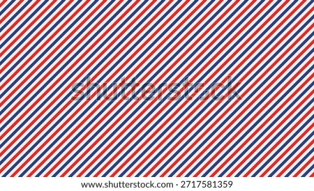 Seamless air mail diagonal line pattern with red and blue stripes. Vector illustration.