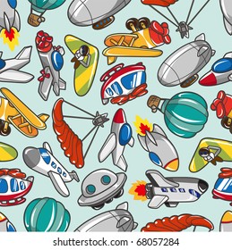 seamless airplane pattern