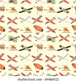 seamless airplane pattern