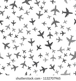 seamless airplane pattern on a white background. simple airplane icon creative design. Can be used for wallpaper, web page background, textile, print UI/UX