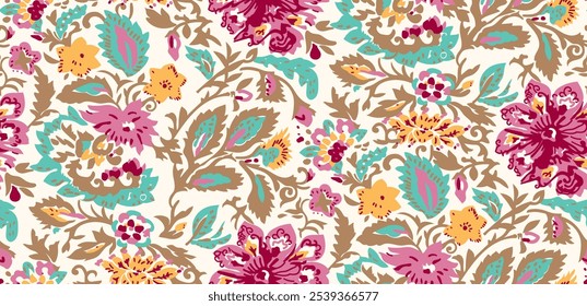 
seamless Ajrakh Pattern, Abstract desing, Watercolor, Damask, digital, Floral, Geometric, Ikat, ajrakh print, Indian, allover, Paisley, African, Batik, ethnic pattern textile design for print
