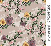 Seamless allover Digital Textiles Designs flowers Allover Designs Floral and Geometrical Patterns Textures, Illustrations Motifs and Abstract