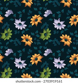 Seamless allover Digital Textiles Designs flowers Allover Designs Floral and Geometrical Patterns Textures, Illustrations Motifs and Abstract