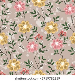Seamless allover Digital Textiles Designs flowers Allover Designs Floral and Geometrical Patterns Textures, Illustrations Motifs and Abstract