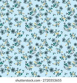 Inconsútil Allover Digital Textiles Diseños Flores Allover Diseños Patrones florales y geométricos Texturas, Ilustraciones Motivos y Abstractas