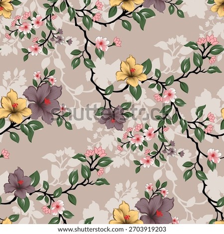 Seamless allover Digital Textiles Designs flowers Allover Designs Floral and Geometrical Patterns Textures, Illustrations Motifs and Abstract