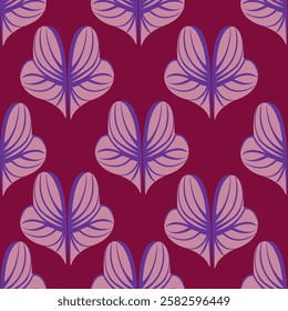 Seamless allover simple vintage floral pattern design