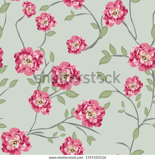 Seamless Allover Vector Design Pattern On Stock Vector (Royalty Free ...