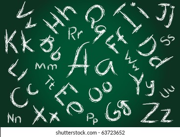 Seamless Alphabet Background